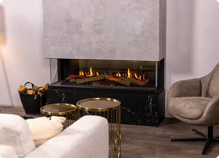 Kominek wolnostojący portalowy