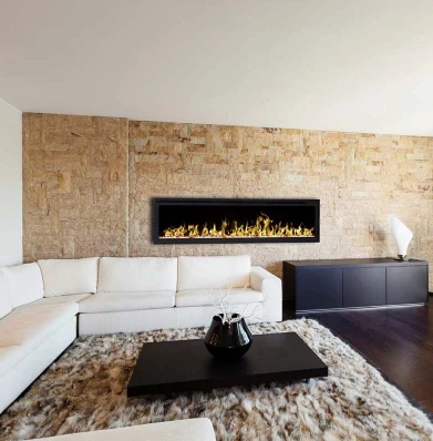 Cheminée électrique noire Rutland Cheminée électrique noire Rutland