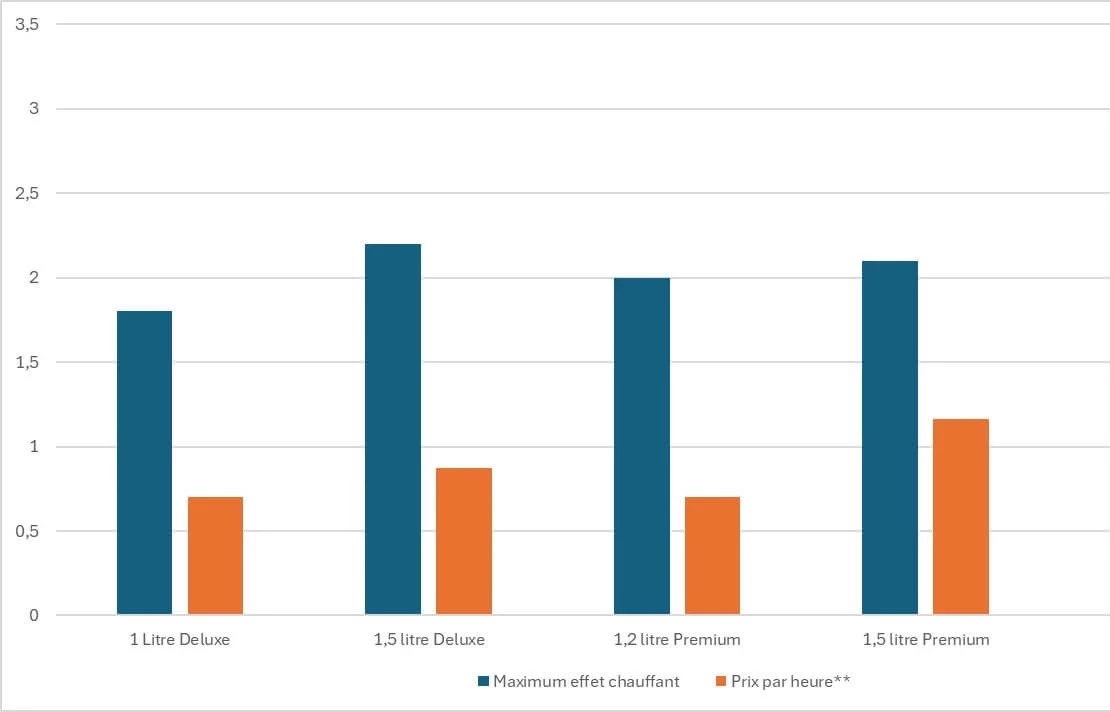 Dépenses bioethanol cheminee