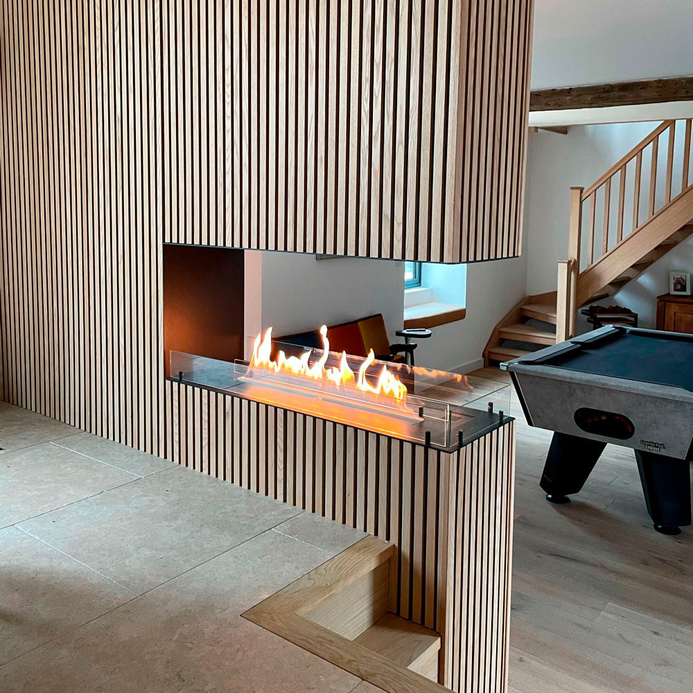 3 seitiger Einbaukamin