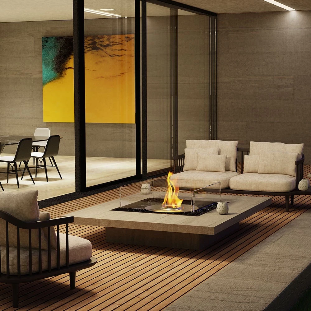 Brûleur bioéthanol d'extérieur