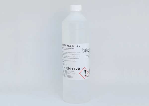 Yhden litran bioetanolipullo Yhden litran bioetanolipullo