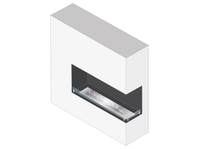 Hoek biohaard van Foco Foco Corner met hoek aan rechterzijde