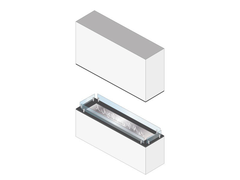 Foco Four open haard Biohaard van Foco met vier open kanten