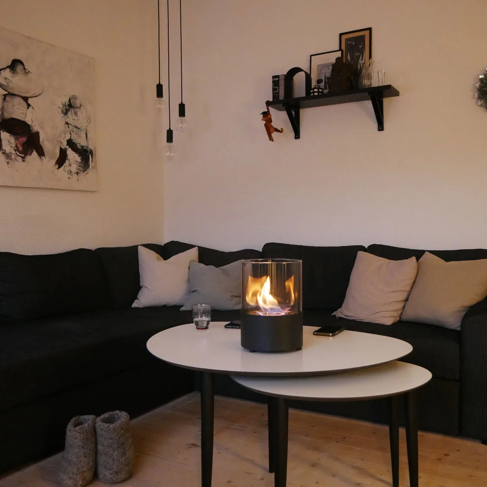 Rund bord biopejs i sort Rund bord biopejs i sort