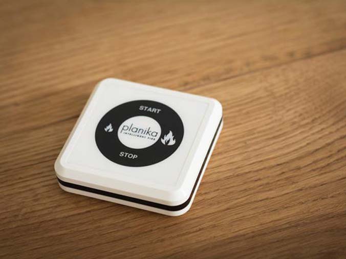 Fjernbetjening til Planika biopejs