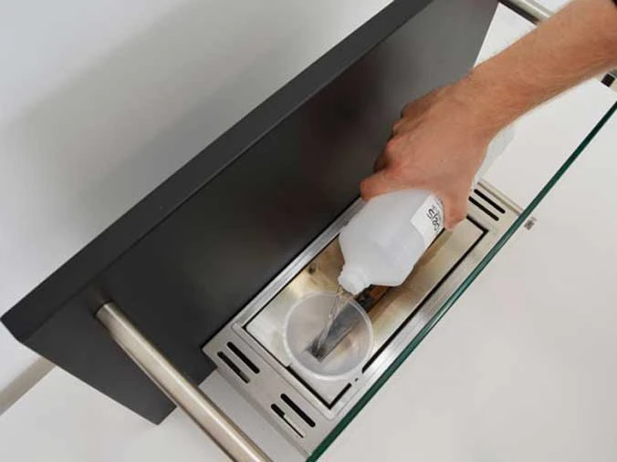 Llenado quemador bioetanol manual