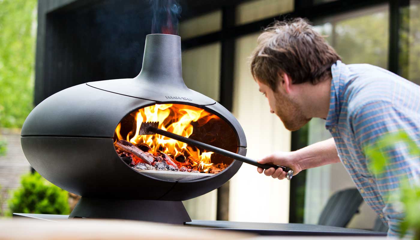 Pizza lavet i Morsø Forno sammen med Gorm