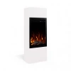 Aflamo Milos 40 White slim freestanding electric fireplace