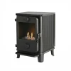Black freestanding cast iron – Morsø 1010 with ribbed sides and 100 mm legs