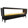Incanto 2000 ST see-through water vapour fireplace with 200 cm flame line