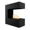 Glow Fire Schiller Wall Black OMC 400 Wall-mounted Water Vapour Fireplace – Realistic Flame Effect
