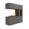 chiller Pocket Grey - OMC 600 Freestanding Water Vapour Fireplace – Realistic Flame, Eco-Friendly Design
