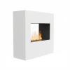 Glow Fire Goethe Electric Fireplace OMC 600 – Realistic Flame, Eco-Friendly Design, Freestanding (White)