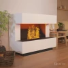 Kant White - OMC 600 Electric Fireplace – Realistic Flame, Eco-Friendly, Freestanding Design