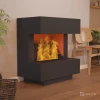 Glow Fire Kleist Black - OMC 600 | Freestanding Water Vapour Fireplace – Black, 90 cm x 50 cm x 80 cm