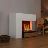 Glow Fire Planck Right-Sided - OMC 600 | Freestanding Water Vapour Fireplace, 90 cm x 109 cm x 53 cm