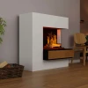 Glow Fire Planck Tall Right-Sided - OMC 600 | Freestanding Water Vapour Fireplace, 110 cm x 109 cm x 53 cm