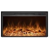 ScandiFlames Electric Pyrope 90 cm Fireplace Insert for Wall Mounting or Old Fireplace Integration