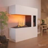Glow Fire Schiller Pocket Electric Fireplace (White) – Modern Freestanding Design with Steam Effect
