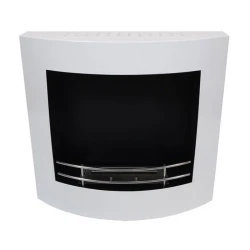 Biokominek ścienny, biały