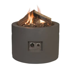 Happy Cocooning Antracit Rund Gaspejs Ildbord