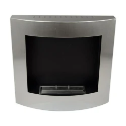 Teräksinen seinään kiinnitettävä bioetanolitakka