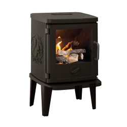 Morsø 3116 bio ovn med egern-motiv, støbejern og 250 mm ben