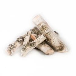 Biały zestaw dekoracyjny do biokominków