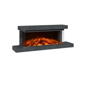 La Nordica Lumen 1200 wall-mounted electric fireplace with anthracite frame