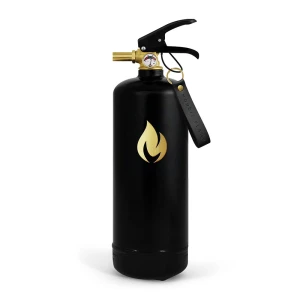 Nordic Flame brandblusser 2 kg - Zwart met gouden embleem