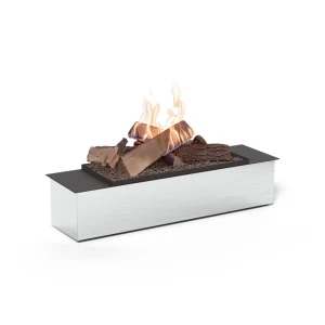 Automatic Planika FLA4 990 Logs bioethanol burner with realistic log flames