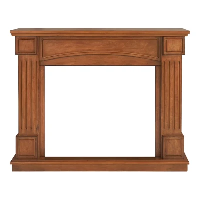 Boston Free-standing Electric Fireplace Frame - Oak