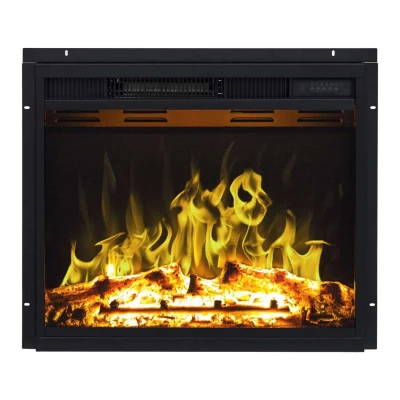 75cm indbygnings LED elpejs Klassisk 75 cm LED-pejs i sort til plan montering.