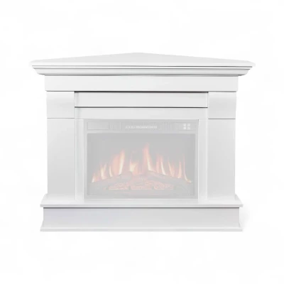 Albion Hj&oslash;rne Fritst&aring;ende Pejseramme - Hvid 