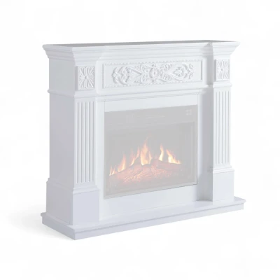 Marco Chimenea Toscana Blanco de ArtiFlame, estilo cl&aacute;sico decorativo