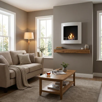 Belle chemin&eacute;e incurv&eacute;e