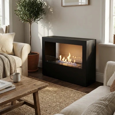 Frittstående biopeis i sort Frittstående sort biopeis