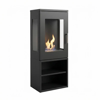 Cheyenne - Firkantet Bioetanol Peis med flammesyn fra 3 sider