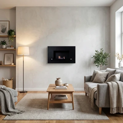 Monima Uno Black - Nordlys Denmark Bioethanol Fireplace Monima Uno Black from Nordlys Denmark