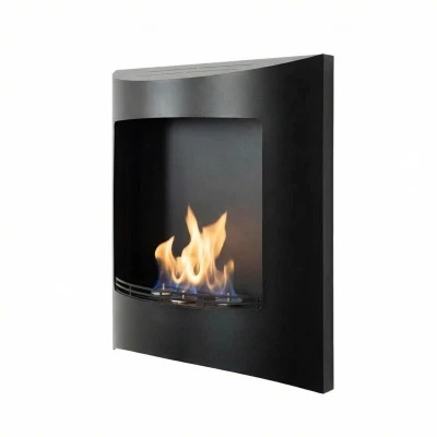 Retra Trio black wall mounted bioethanol fireplace Retra Trio black wall mounted bioethanol fireplace from Nordlys Denmark