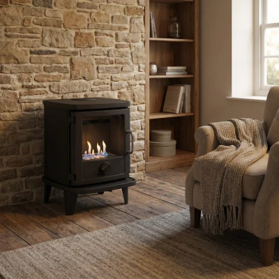 Morsø 3116 biopejs med ribbet side og 150 mm ben | Bestil her Morsø 3116 fritstående biopejs i støbejern med ribbet sider og 150 mm høje ben