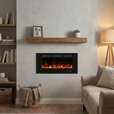Titanite 91 cm - ScandiFlames Electric Built-in Fireplace