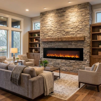 Azurite 213 cm - Lareira elétrica montada na parede da ScandiFlames Electric Azurite 213 cm - Lareira elétrica montada na parede da ScandiFlames Electric