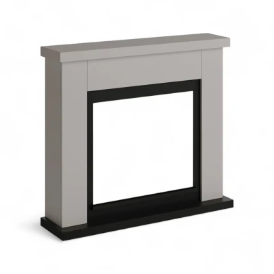 Frode Beige marco para chimenea TAGU, revestimiento decorativo elegante y funcional para chimeneas el&eacute;ctricas