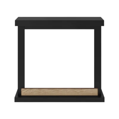 Marco de chimenea TAGU Hagen Negro con dise&ntilde;o compacto y elegante