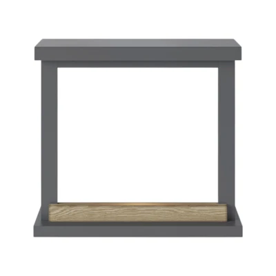 Marco para chimenea TAGU Hagen Gris con dise&ntilde;o moderno y compacto