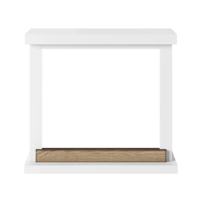 Marco para chimenea Hagen Blanco de TAGU, dise&ntilde;o moderno en blanco para chimeneas el&eacute;ctricas.