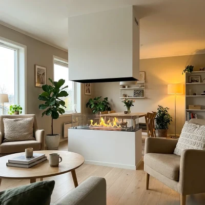 Foco Four 1000 - 4-seitiger Bioethanol Kamin zum Einbauen 