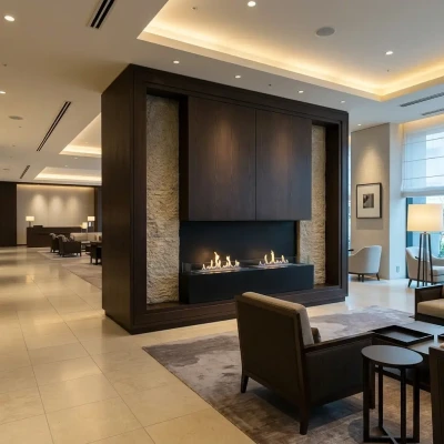 Foco Three 1500 - drie zijdige ingebouwde bio-ethanol haard